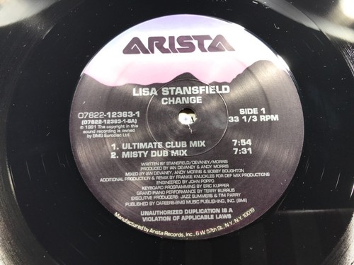 P3-10 LISA STANSFIELD Change .. 12” SINGLE .. 1991 - Picture 4 of 6