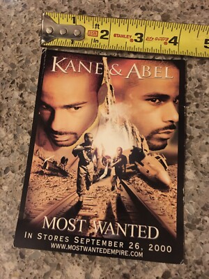 Kane & Abel - music group promotion Novelty sticker FREE SHIPPING about 4 x 5.5 