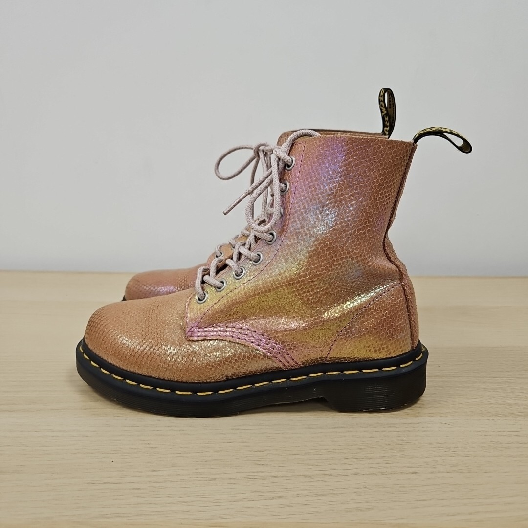 Dr Martens 1460 Pascal Iridescent Pink Mermaid Soft Leather Boots