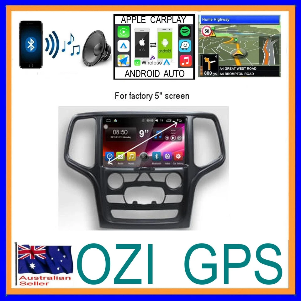 JEEP GRAND CHEROKEE WK 2014-21 GPS CARPLAY ANDROID AUTO ODB DAB TPMS DVR CAMERA - image 2 of 4