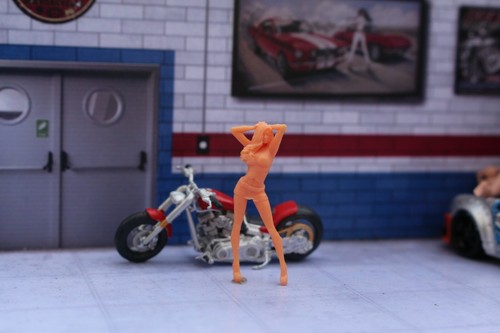 3D print 1/64 Car Model Bikini sexy girl beach garage accessories mini sand - Picture 11 of 31