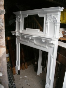 Antique Victorian Arts And Crafts Solid Oak Fireplace Surround Ebay