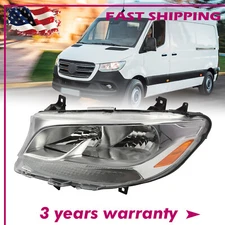 Halogen Headlight For 2019-2022 Mercedes Sprinter 1500 2500 3500 W907 Driver