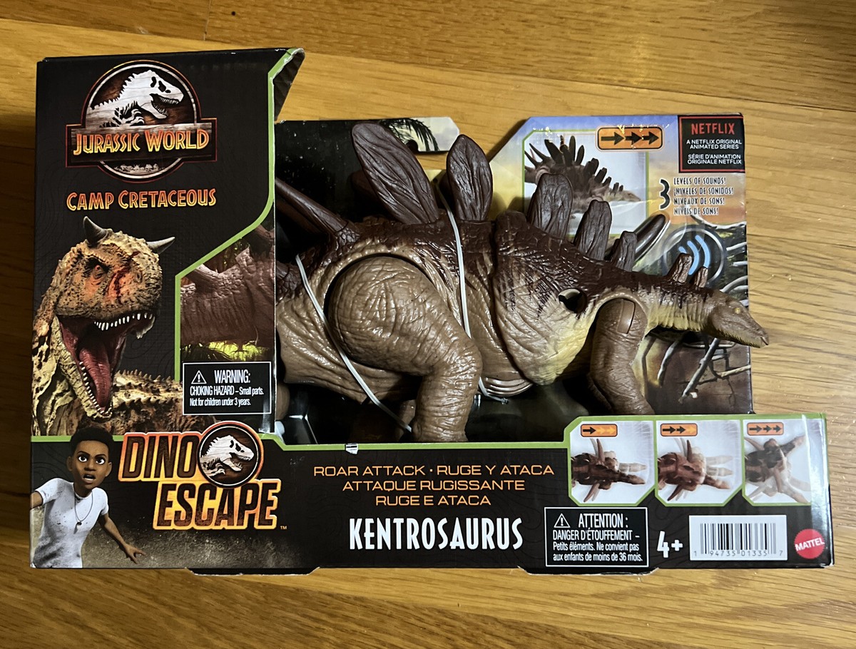 Figurine Mattel Jurassic World – Kentrosaurus Roar Attack (Neuf, Collection)