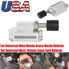 Universal Billet Adjustable Race Crank Clutch Pedal Petal Stopper Plate Bracket 