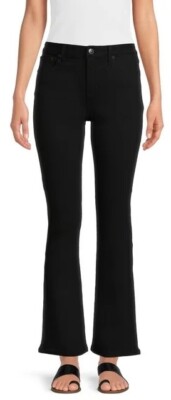 No Boundries Juniors Mid Rise Bootcut Black Stretch Denim Jeans Size 17