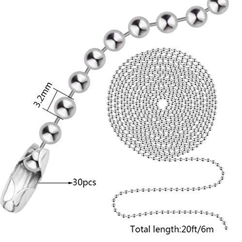 20Ft Ceiling Fan Pull Chain Beaded Ball Light Pulls Extension Chains - Bild 7 von 7