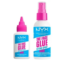 NYX PROFESSIONAL MAKEUP The Face Glue Gripping Primer & Setting Spray Set