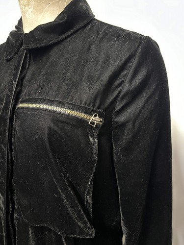 H&M Studio AW14 Black Velvet Boiler Suit Small - Picture 6 of 6