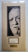 J. Edgar Hoover Matted Autograph