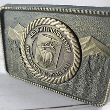 NRA Belt Buckle Whittington Center New Mexico 2nd Annual Trophy Elk Hunt Vermejo