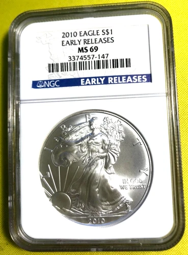 NGC Early Releases 2010 MS 69 Silver Eagle