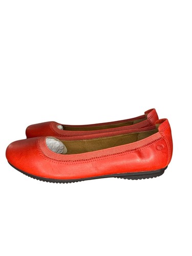 Josef Seibel Pippa Red Orange Ballet Flats Size 6. Padded sole for comfort - Picture 3 of 8