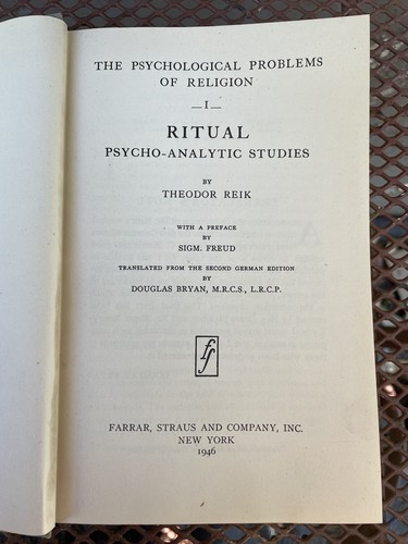 REIK ,Ritual : Psychoanalytic Studies - Picture 3 of 9