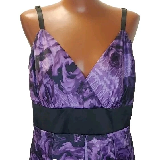 Mini Vestido Feminino Y2k Tórrido Plus 18W Fada Whimisgoth Bainha Bolha Floral Roxo - Imagem 2 de 4