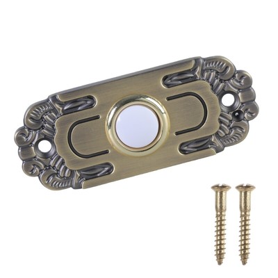 Door Bells Button Brass Wiring Press Button LED Lighted Doorbell Push Button
