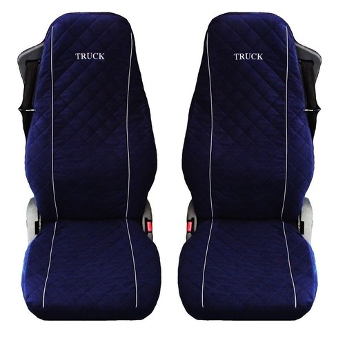 Van Gros Camions Ensembles Housses Siège Auto Conducteur De Siège Compatible Avec Pour IVECO Eurocargo S-Way X-Way Trakker S-Way NP 2010-2026 1SEAT,Style B-Blue Napa