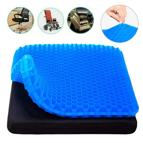 Cooling Honeycomb Breathable Gel Seat Cushion Double Thick Egg Sitting Pad Mat - Picture 1 of 12