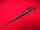 RARE CIVIL WAR ERA PICKET PIN MARKED "U.S." / SOLID BLACKSMITH FORGED IRON