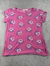 Free People We The Free Pink Floral Shirt Top Size Small