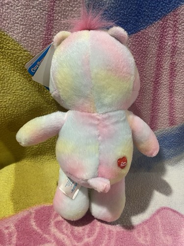 RARE NWT 8" PLUSH TRUE HEART MULTI COLOURED STAR CARE BEAR BEANIE RETRO SOFT TOY - Picture 5 of 7