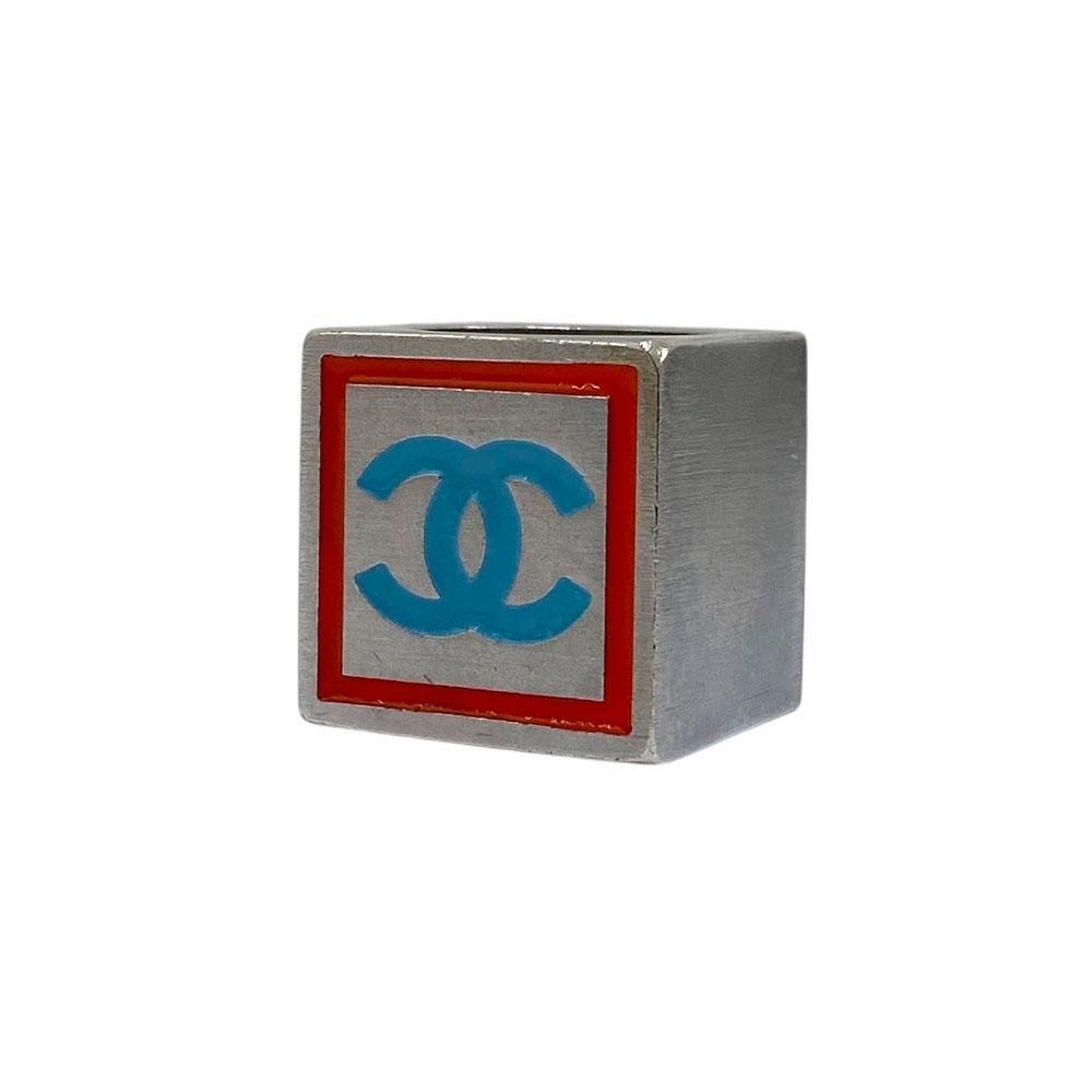 CHANEL ring cube Coco mark silver - image 4