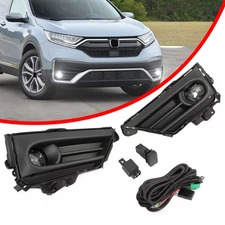 For Honda CRV 2020 2021 2022 LED Bumper Fog Lights Lamps w/Bezel Switch Wiring