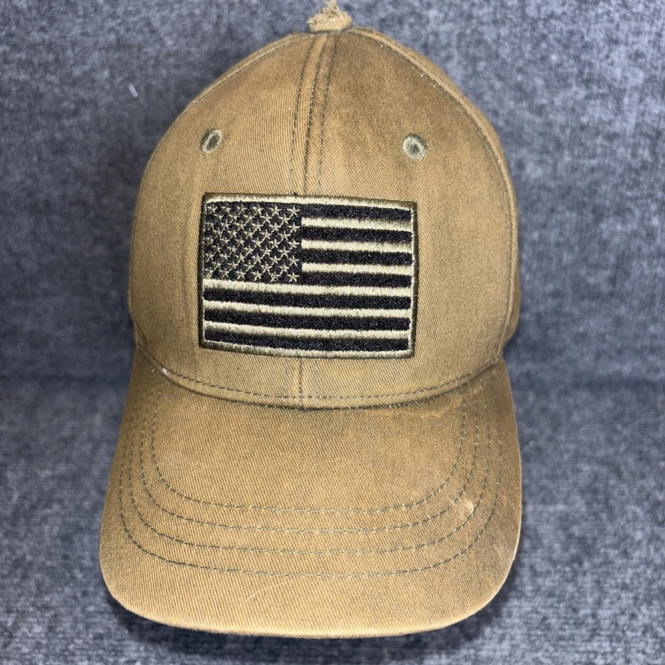 RAPDOM Sombrero Gorra Correa Trasera Bandera Americana Parche Bordado Lona Táctico Para Hombres Foto 4 de 4