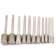 Diamant Schleifstift Fr&auml;ser 0,5mm-10mm Schleifkopf  Schleifer f&uuml;r Dremel Proxxon