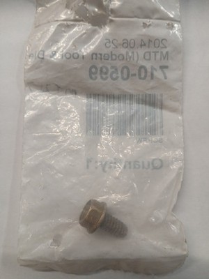 MTD/Cub Cadet 710-0599 Hex Washer Screw, 1/4-20 x .500 *