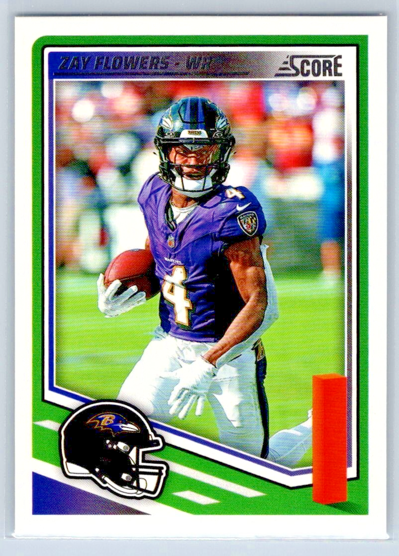 2025 Score Football - Zay Flowers - Baltimore Ravens - Base - #267