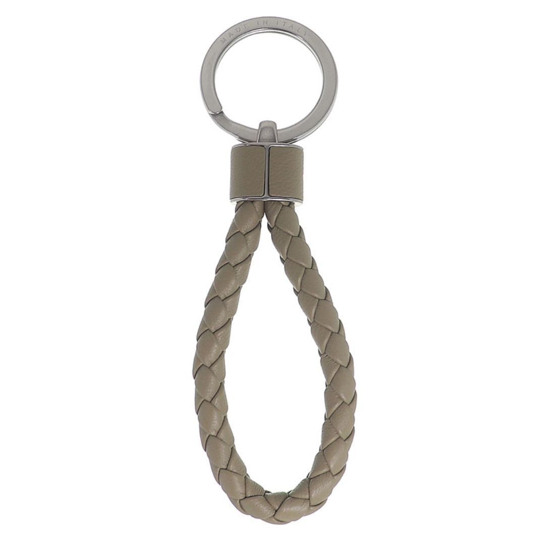 BOTTEGA VENETA Intrecciato Keychain Leather Keyring Porridge Keychain Bag Charm image 2