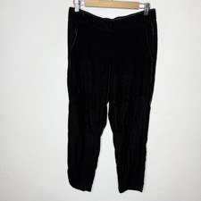 J Crew Pull On Easy Pant Black Velvet Holiday Christmas Business Women s 4