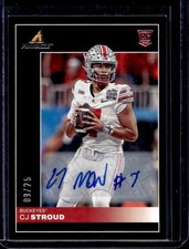 2023 Chronicles Draft Picks C.J. Stroud Pinnacle Auto Autograph RC #/25 Buckeyes