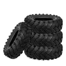 4-Pack 25x8-12 25x10-12 ATV/UTV All-Terrain 6PR Tires Trail/Mud/Sand Tubeless