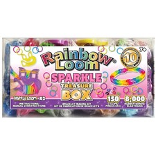 Rainbow Loom- Treasure Box Edition Bracelet Kit W/ Sparkle Rubber Bands