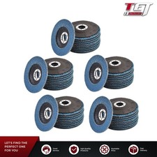 4-1/2" X 7/8" 80 GRIT PREMIUM ZIRCONIA FLAP DISC SANDING GRINDING PACK 50