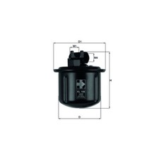 ORIGINAL® Knecht Kraftstofffilter für Honda CRX III CIVIC V Hatchback ACCORD V