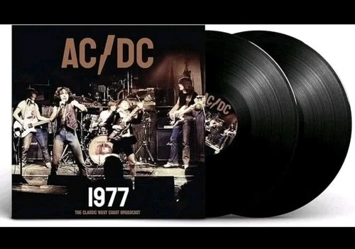 RARE AC/DC ALBUM 2 RECORD SET 1977 WEST COAST BROADCAST" 11 SONGS, STILL SEALED