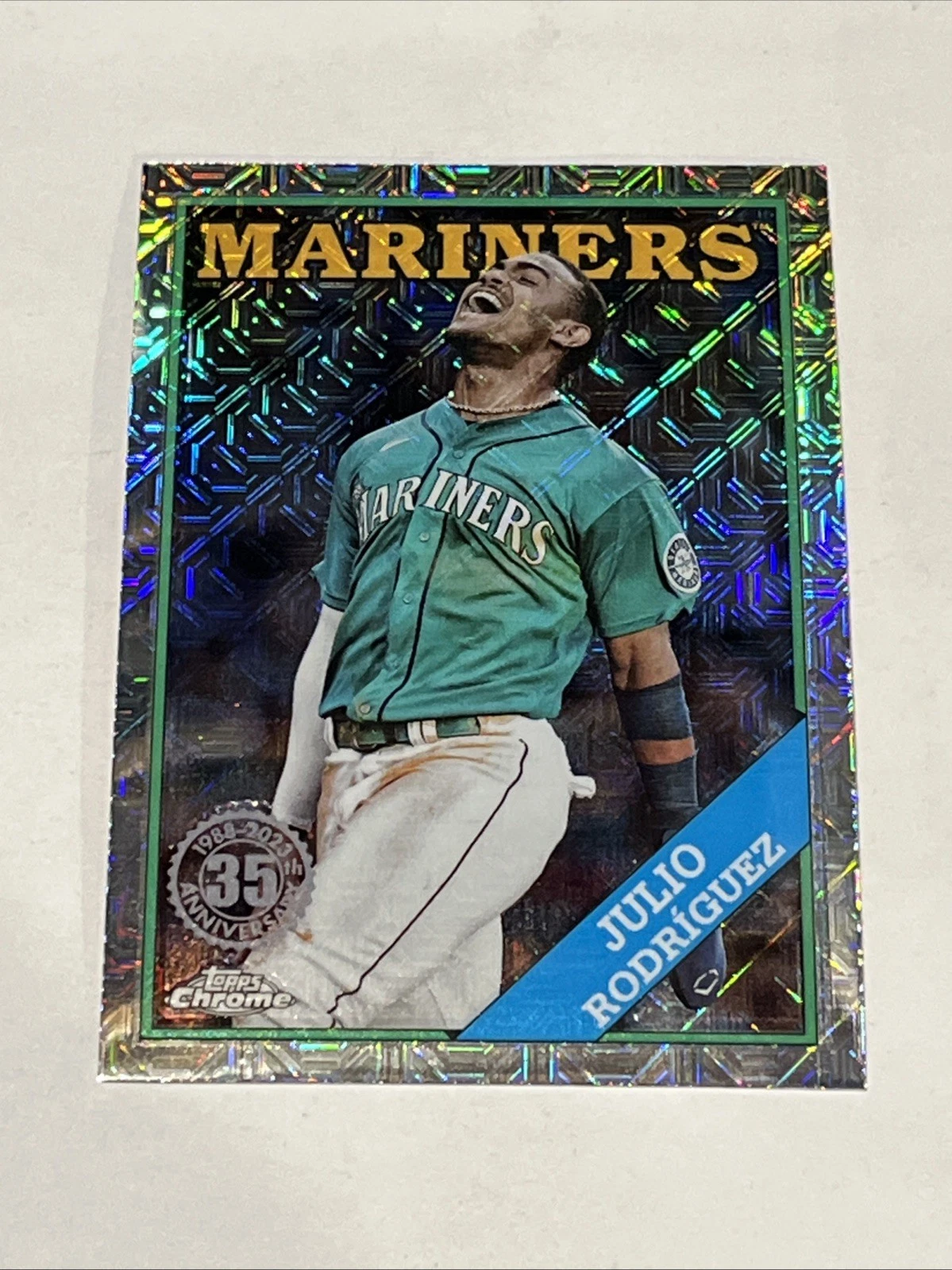 2023 Topps Chrome Julio Rodriguez 1988 35th Anniversary Silver Pack #T88C-38