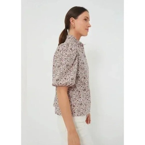 Hyacinth House by Tuckernuck Blush Floral Florence Blouse Shirt - Picture 3 of 9