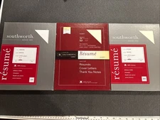 Southworth® 3 Pack 300 Sheets, 100% Cotton Résumé Paper 8 1/2" x 11" 24 Lb