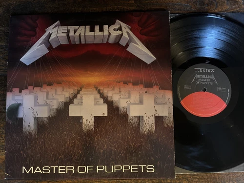 METALLICA ~Master of Puppets~ LP 1st Pressing 1986 Vinyl Elektra 60439-1 VG