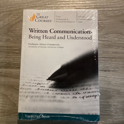 Great Courses Written Communications Allison Friederichs Transcript Book