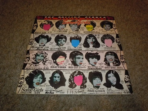 Vtg The Rolling Stones Some Girls Vinyl Record LP 1978 1st US Press Die Cut VG