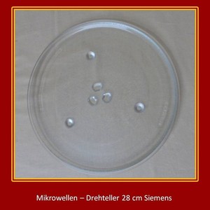 Mikrowellen - Drehteller, 28 cm, Siemens, Ersatzteller, mit Drehring,Glasteller,