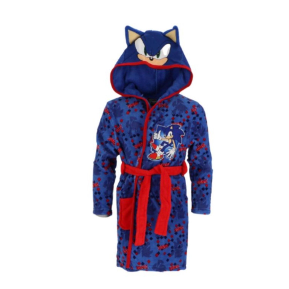 Robe de chambre Sonic enfant idéale après le bain pour garçon 6 ans