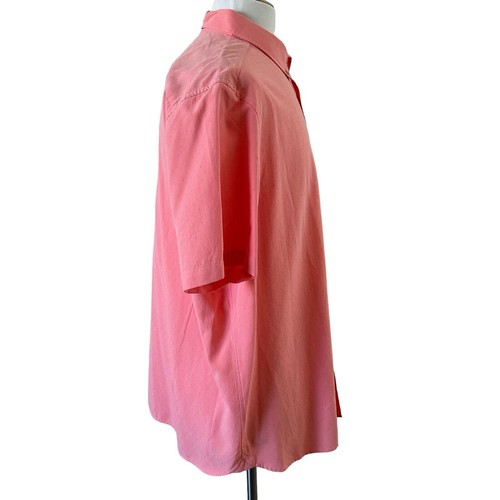Ted Baker London Men’s Short Sleeves Button Down Shirt Coral Size 7 NWT - Picture 5 of 12