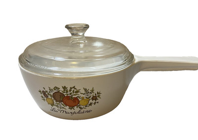 Vintage Corning Ware Spice of Life 1.5 Pint Menuette Pan P-82-B  w/P-81-C Lid