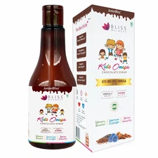 Bliss Welness Junior Bliss Kids Omega 3 6 9 + Multivitamins 300g Choco Syrup
